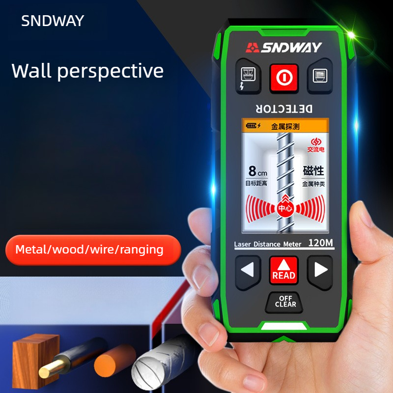 Water Leak Detector Wired - SNDWAY Multifunktionaler Wandscanner, Hochpräziser Detektor für