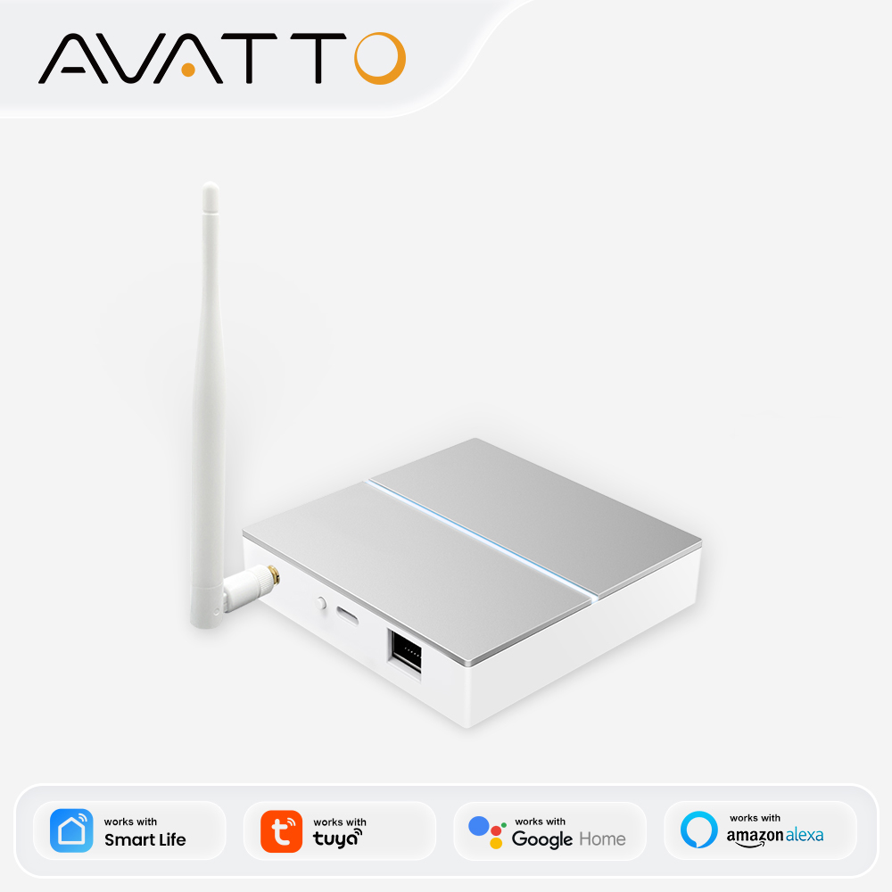 Matter Hub Thread - AVATTO Tuya ZigBee Gateway mit Antenne