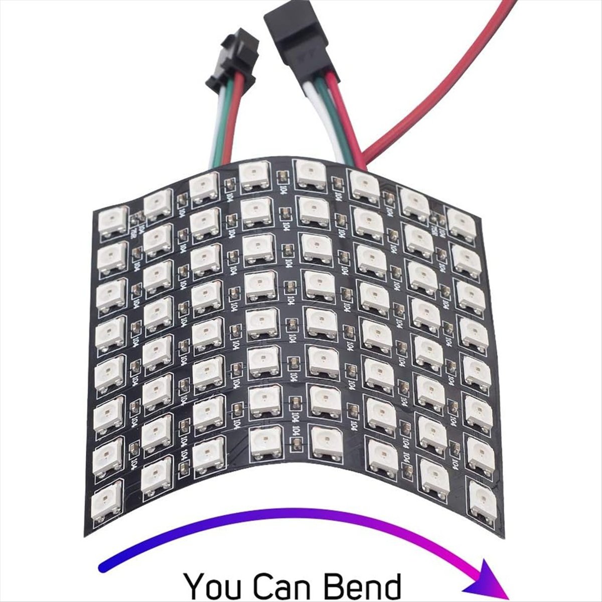 Rgb Led Matrix 8X8 - A36R WS2812B Punktmatrix-Bildschirm RGB 5050SMD individuell