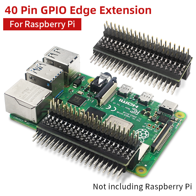Pi Zero W Board - Raspberry Pi 40-poliger GPIO-Verlängerungsheader, zweireihig, rechtwinkliger