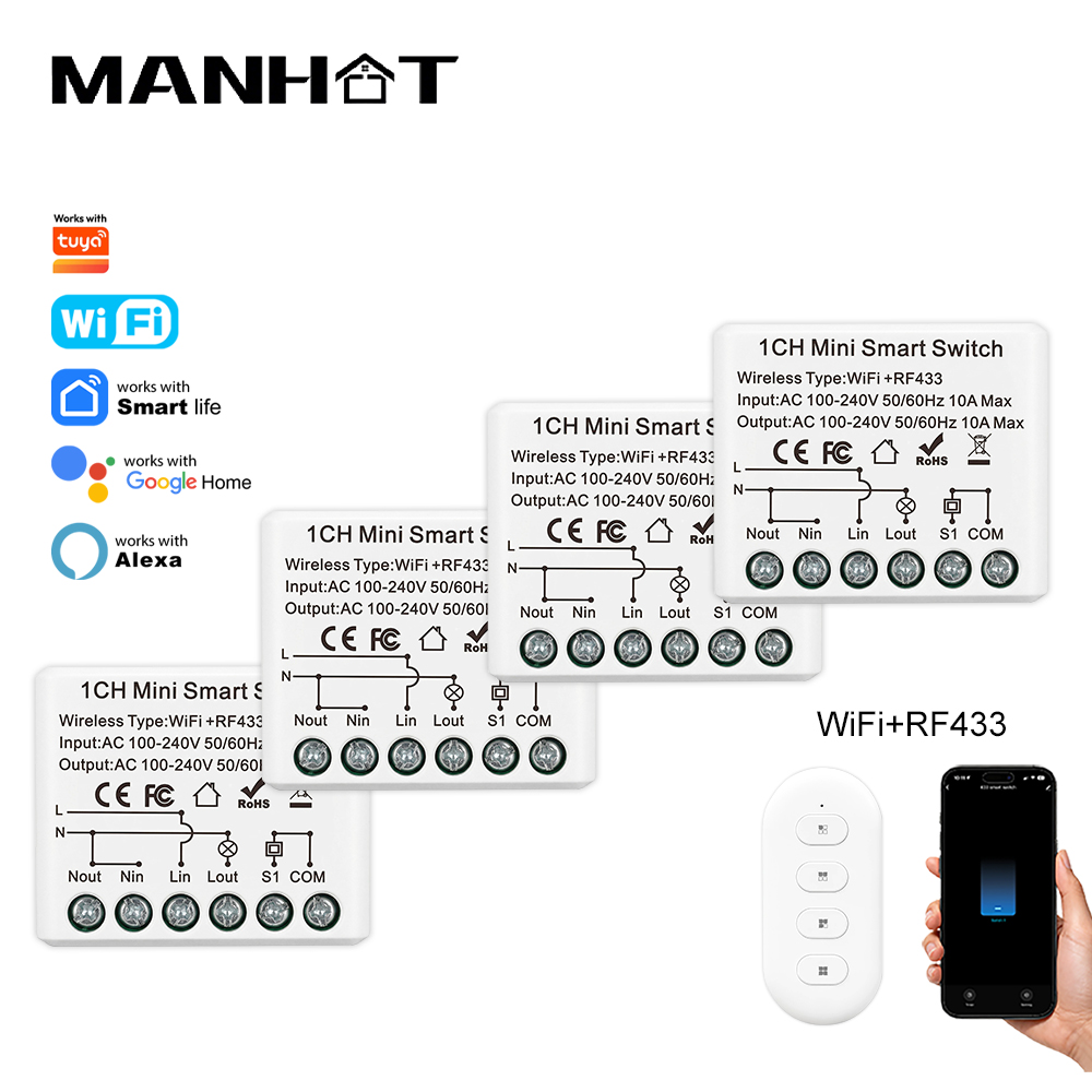 10A Mini WLAN Smart Switch RF4 – Home Automation Technology Bewertung und Preis